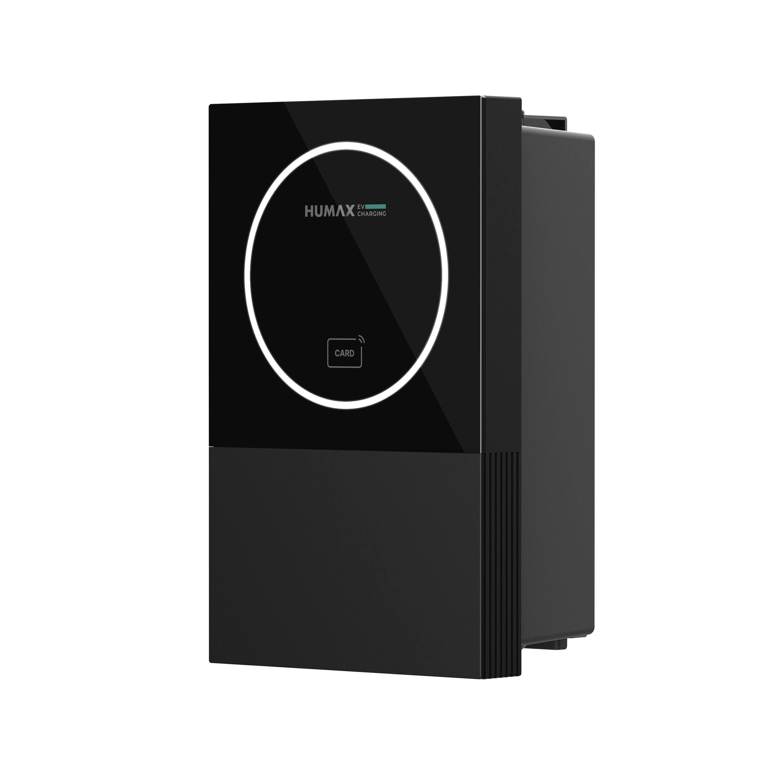Humax MX7 Smart EV Charger | V2G Future-Ready | 7.4kW | Tethered | Type2 | Single Phase | Wall Mounted | Wi-Fi & Bluetooth | App Controlled | Compatible with All EVs & PHEVs | OZEV Compliant | Black