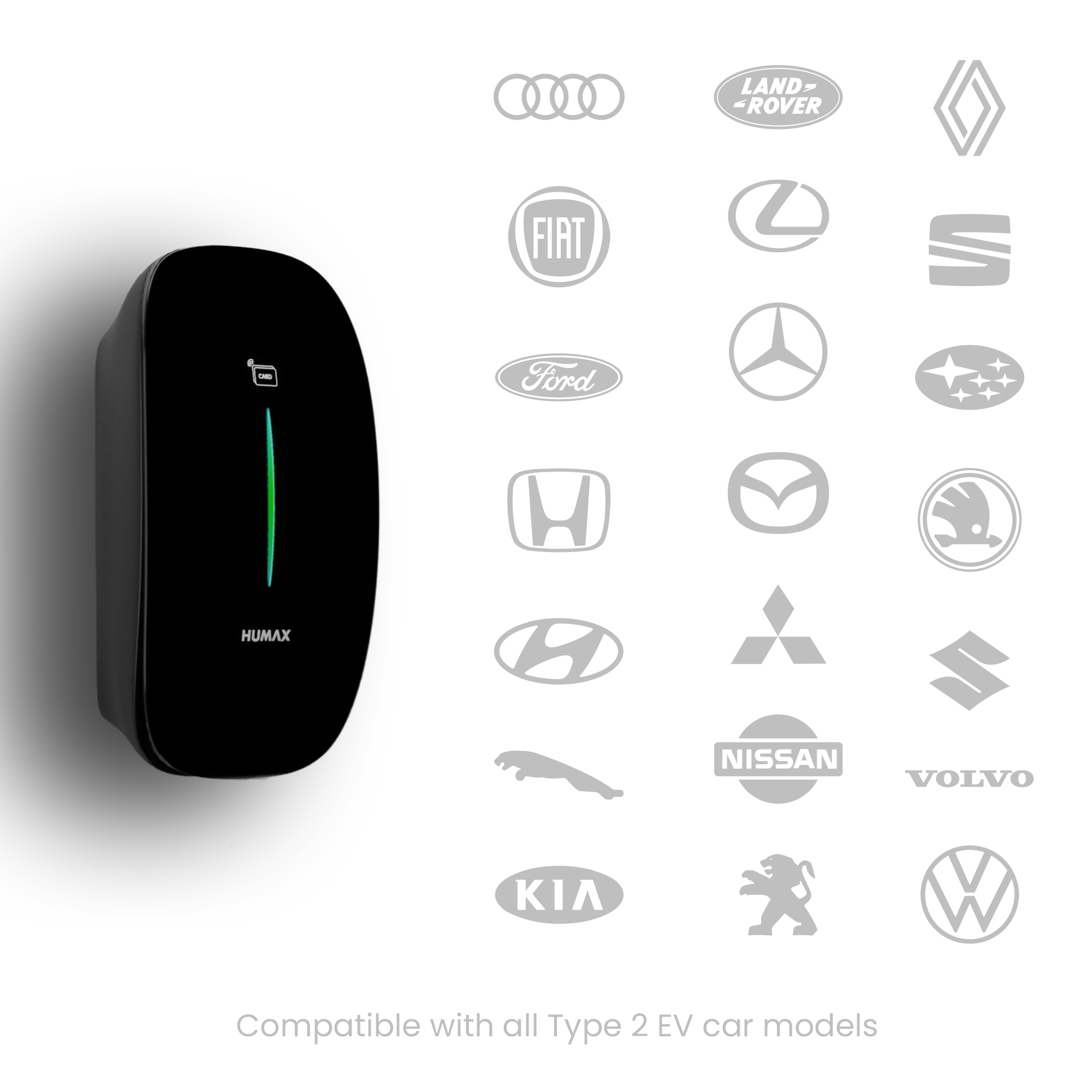 Humax EQ7 Smart EV Charger | Tethered