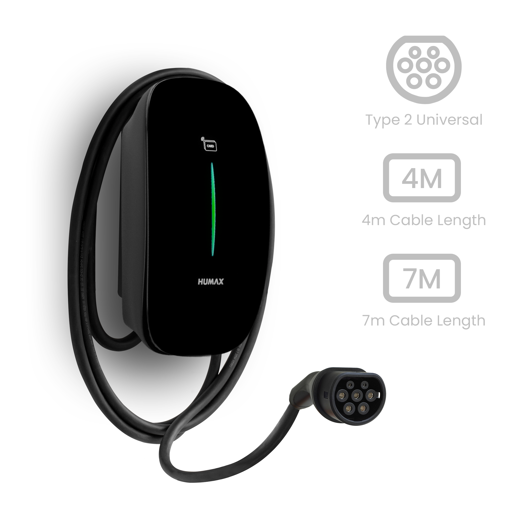 Humax EQ7 Smart EV Charger | Tethered